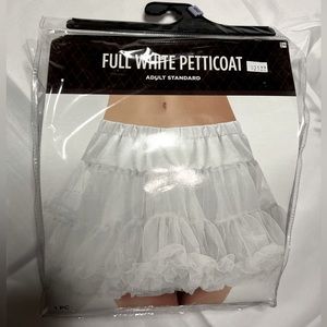 Petticoat Adult One Size Costume White